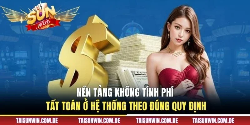 Nền tảng không tính phí tất toán ở hệ thống theo đúng quy định